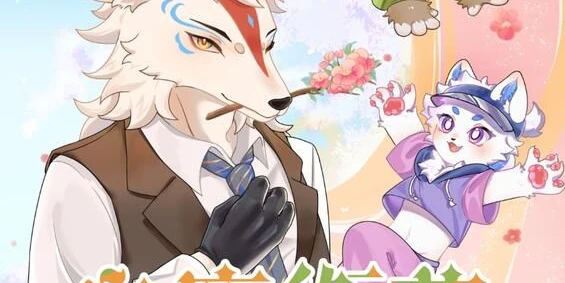 白鹿衔花